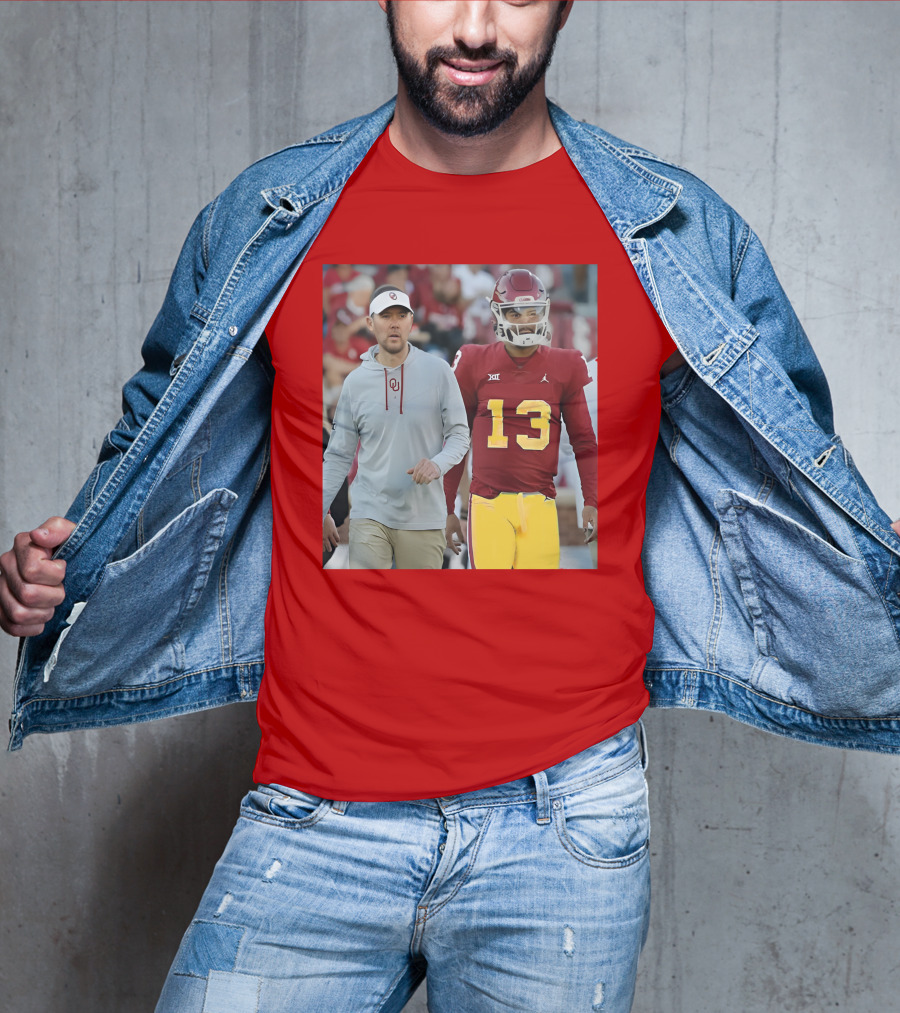 Caleb Williams And Spencer Rattler Oklahoma Football Showdown T-Shirt