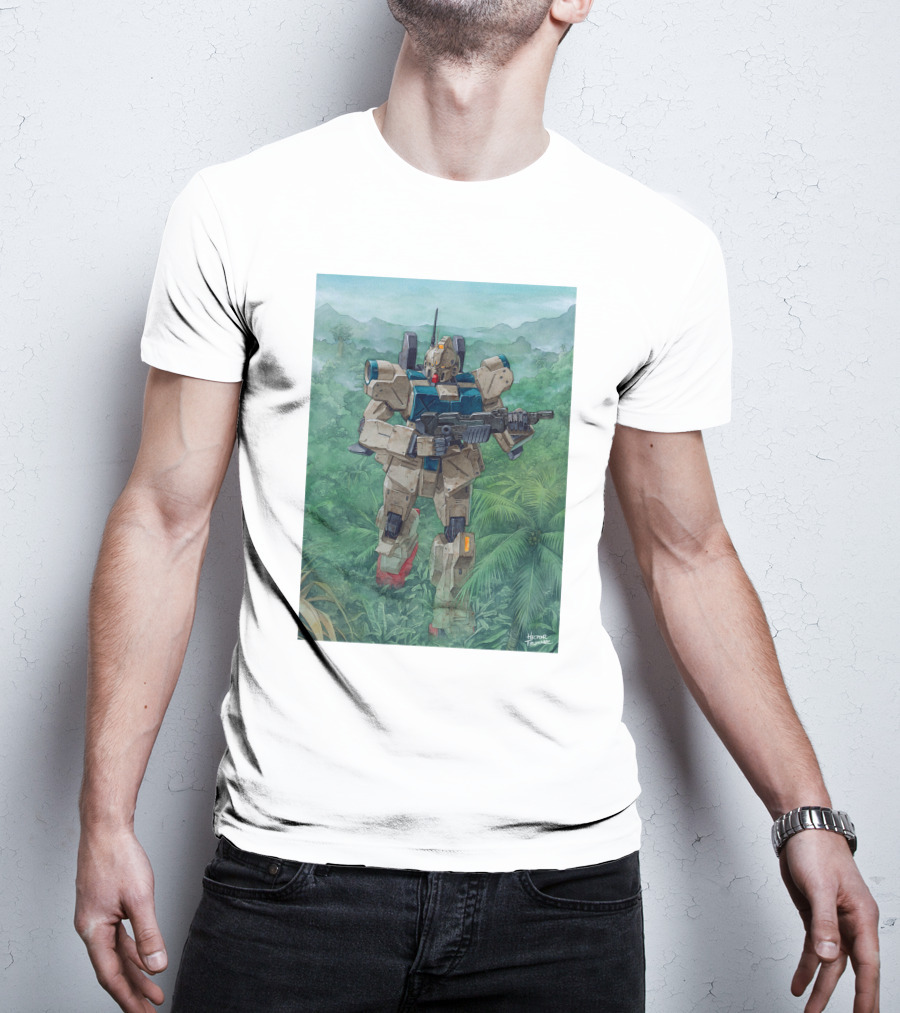 Mobile Suit Jungle Patrol Gundam Art By Hajime Katoki T-Shirt