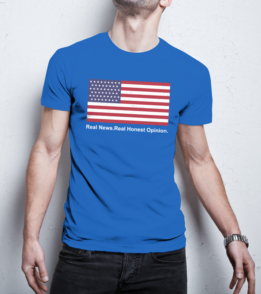 Real News Real Honest Opinion American Flag T-Shirt