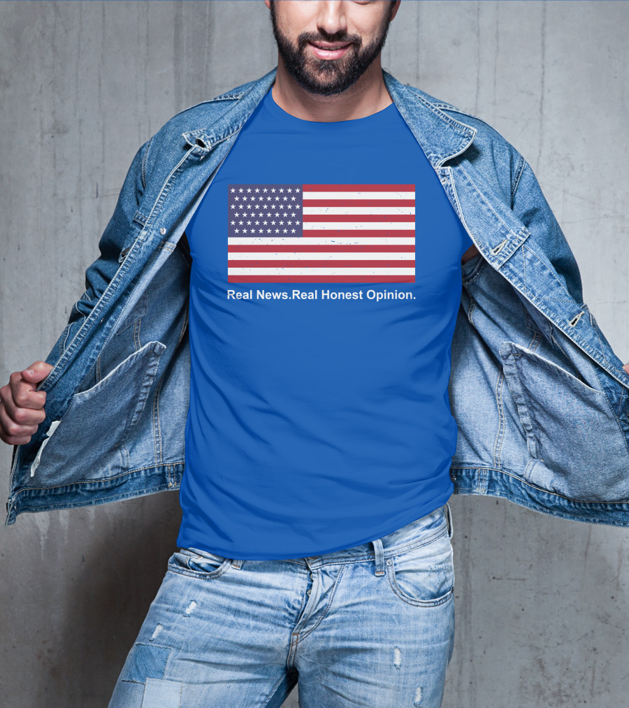 Real News Real Honest Opinion American Flag T-Shirt