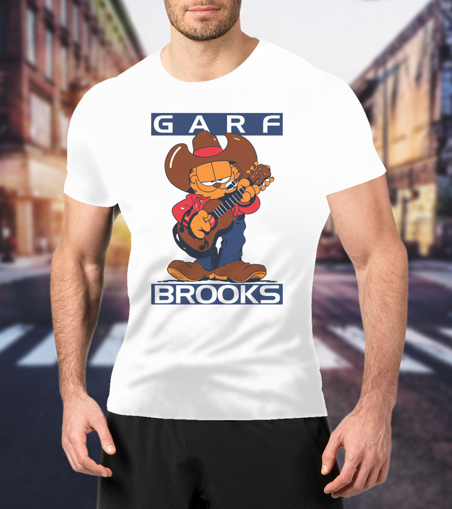 Garfield Garf Brooks Cowboy With Guitar T-Shirt