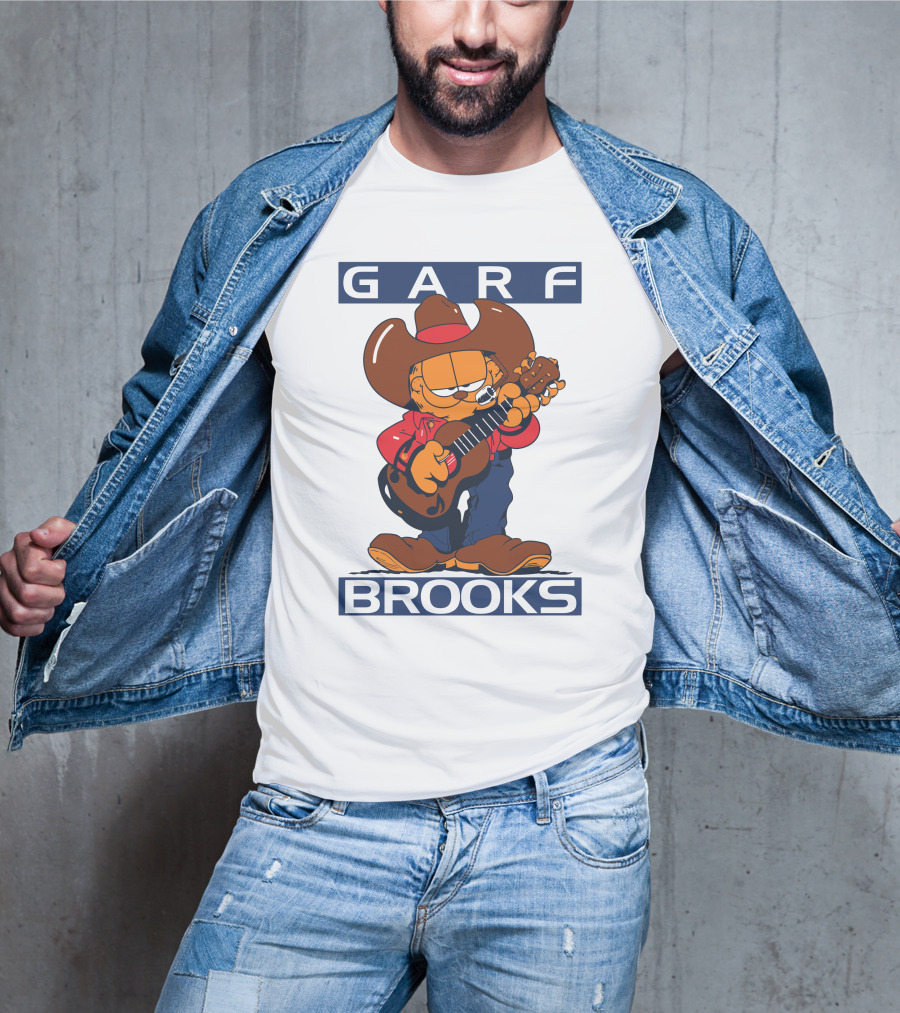 Garfield Garf Brooks Cowboy With Guitar T-Shirt