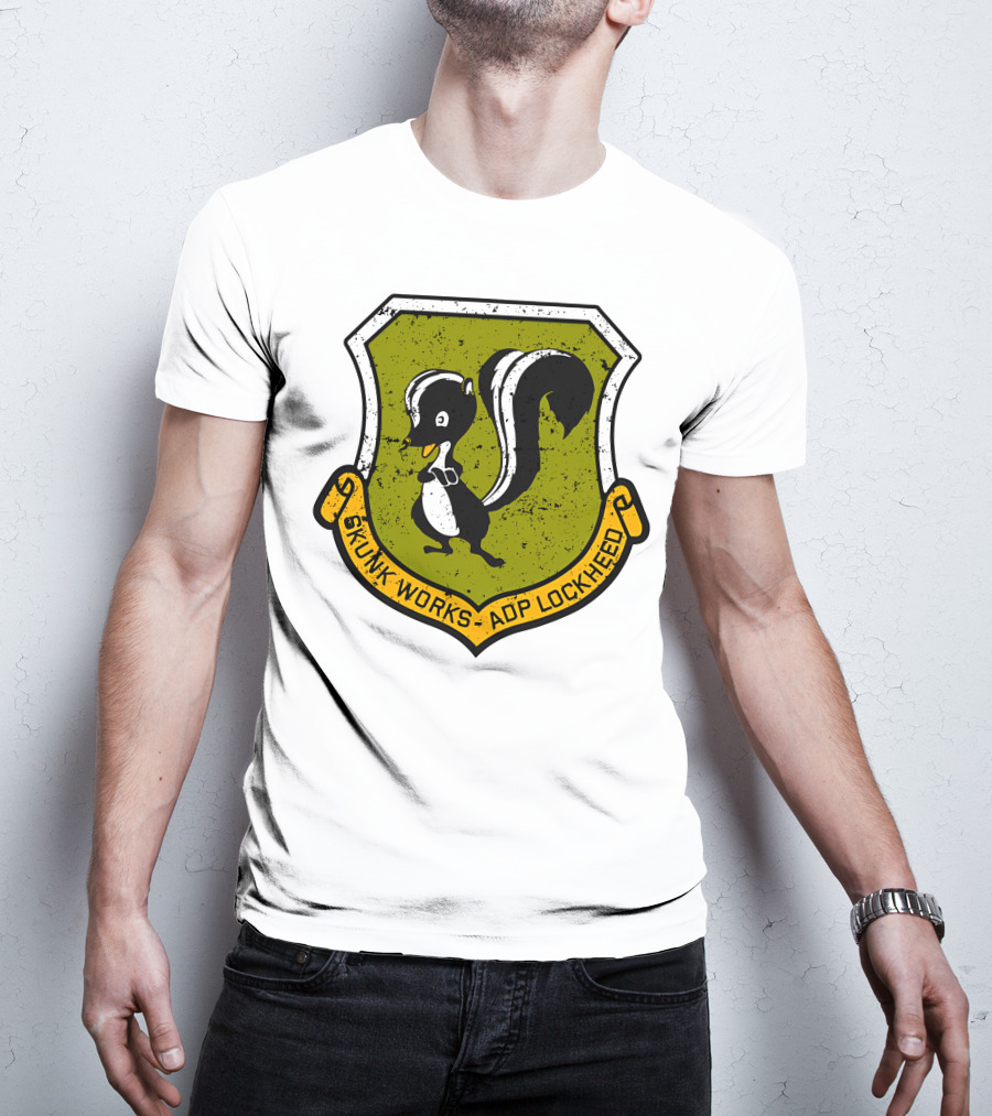 Skunk Works ADP Lockheed Vintage Emblem Badge T-Shirt