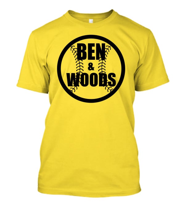 Ben And Woods Baseball Stitching Circle T-Shirt