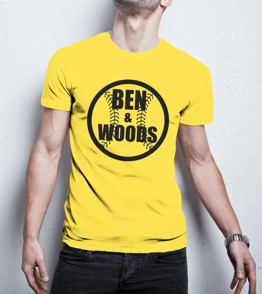 Ben And Woods Baseball Stitching Circle T-Shirt