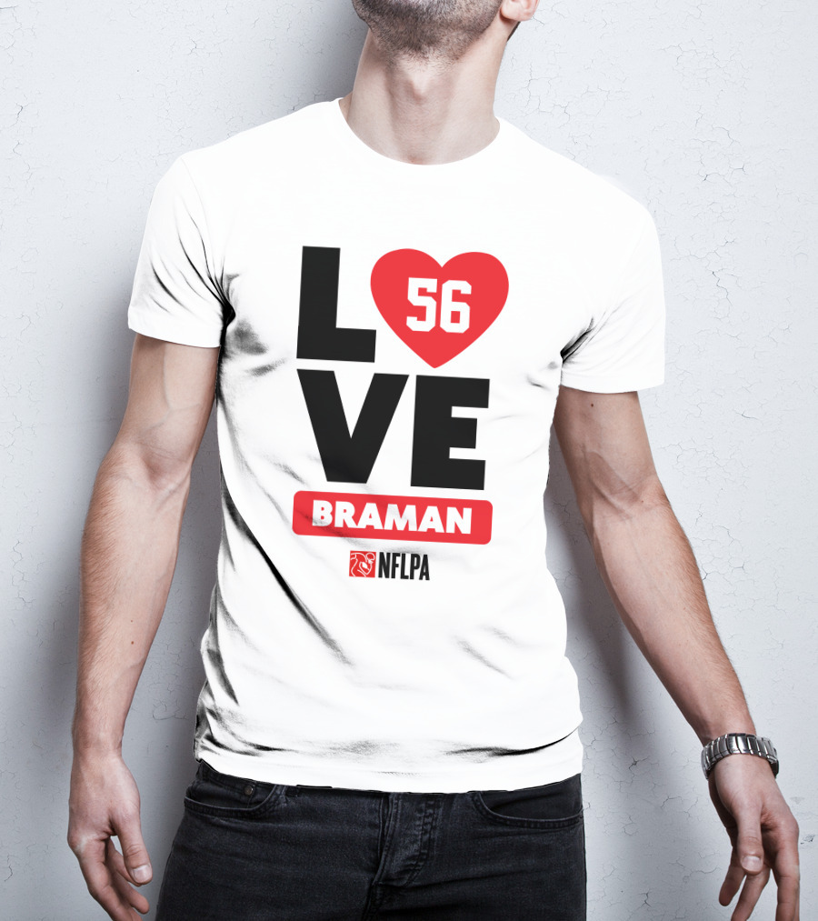 LOVE 56 BRAMAN NFLPA T-Shirt