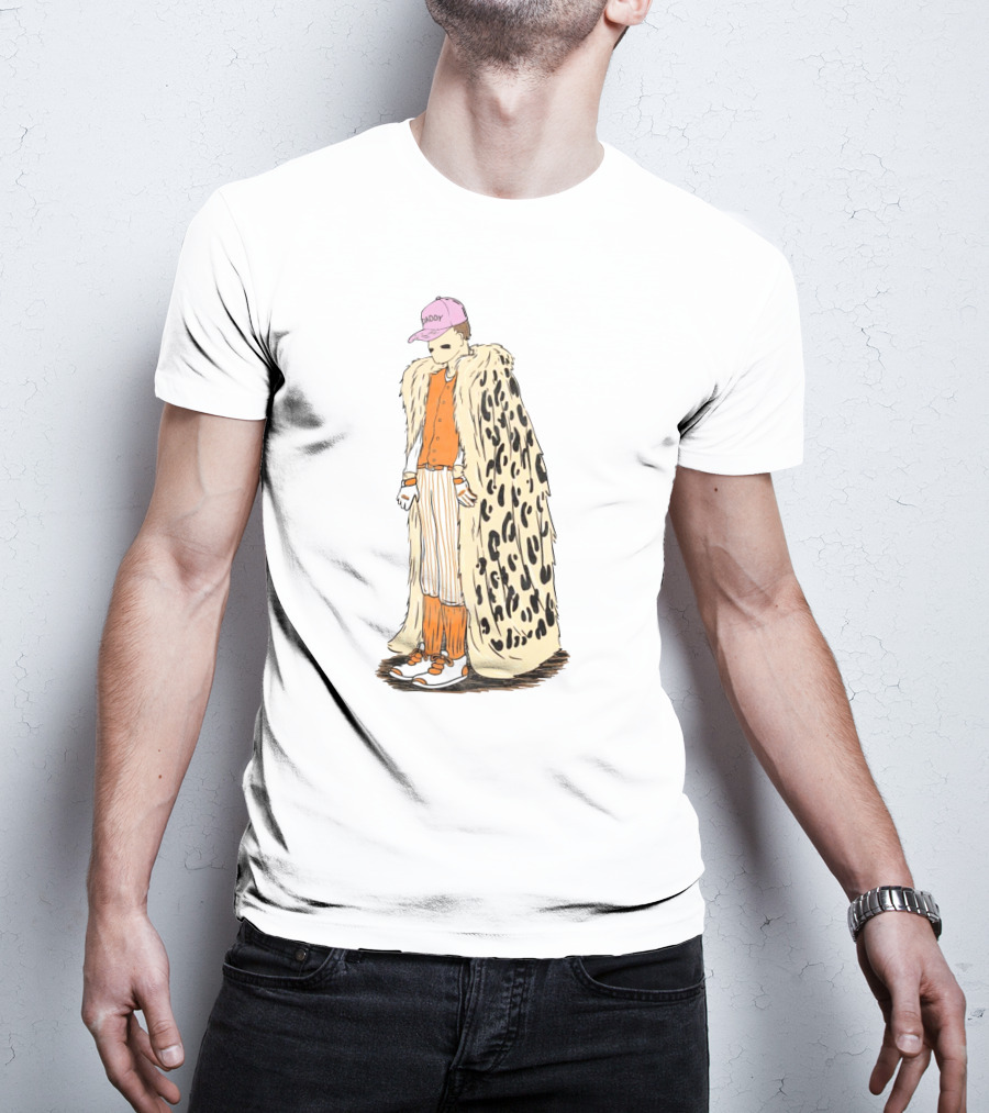 Daddy Leopard Cape Orange T-Shirt