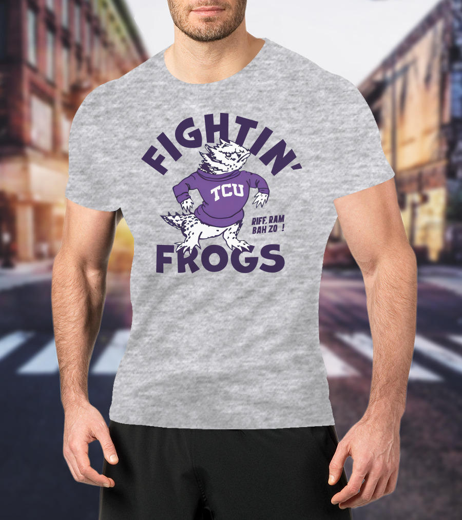 Fightin' Frogs TCU Riff Ram Bah Zo Vintage T-Shirt