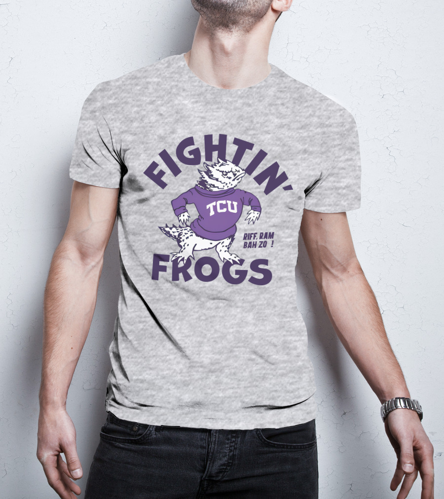 Fightin' Frogs TCU Riff Ram Bah Zo Vintage T-Shirt