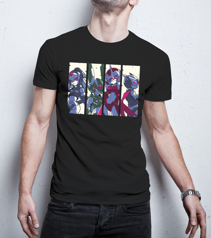 Mega Man Zero Four Guardians Characters T-Shirt