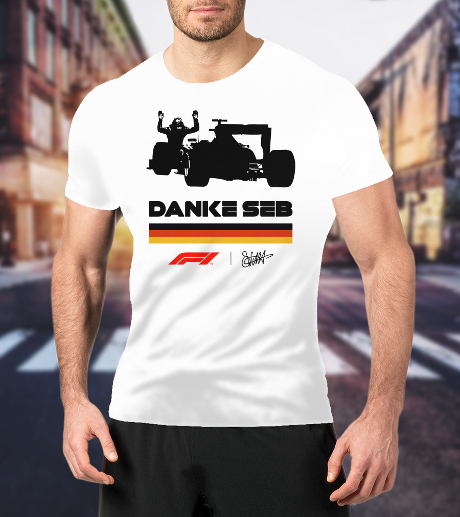 RunWithSeb Danke Seb F1 Formula One T-Shirt