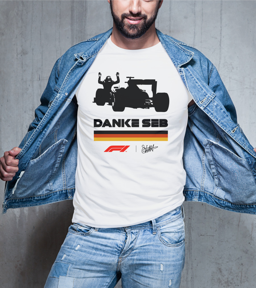 RunWithSeb Danke Seb F1 Formula One T-Shirt