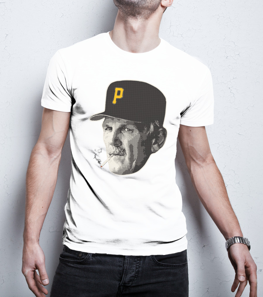Jimmy Leyland Smoking Pittsburgh Baseball Hat With Cigarette T-Shirt