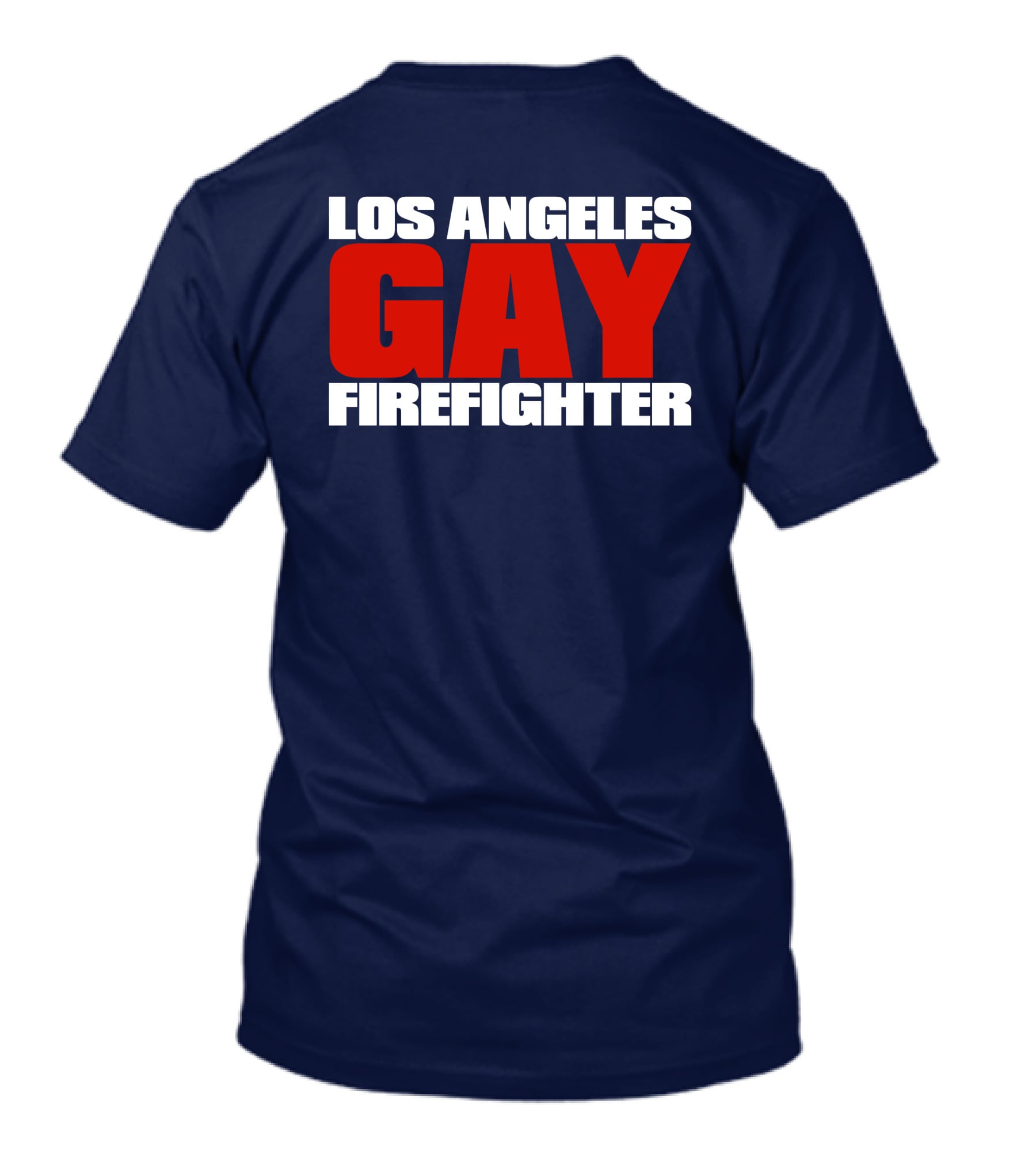 Los Angeles Gay Firefighter Pride Emblem T-Shirt