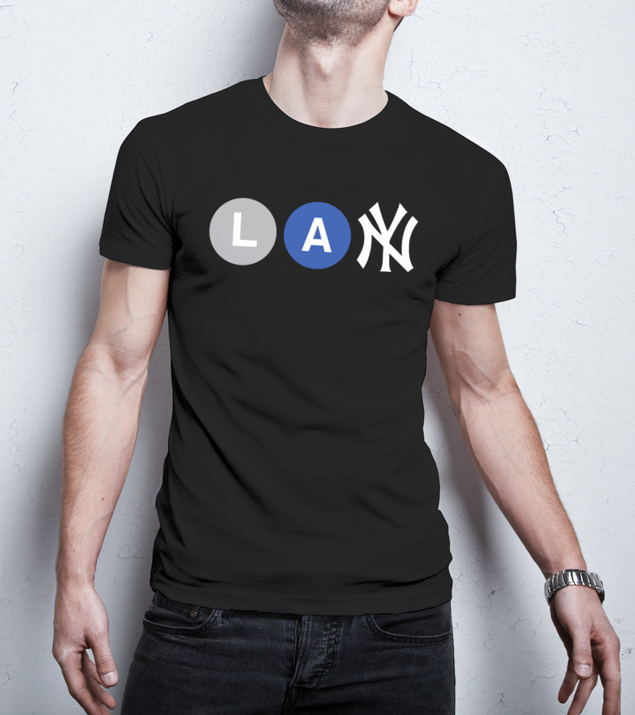 L-Train A-Train New York Yankees Iconic Subway Combination T-Shirt