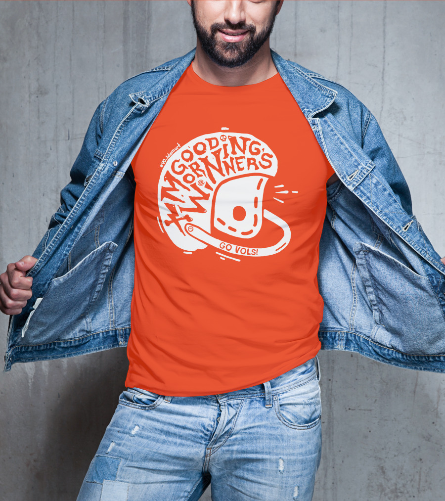 Good Morning Winners Go Vols Football Helmet T-Shirt