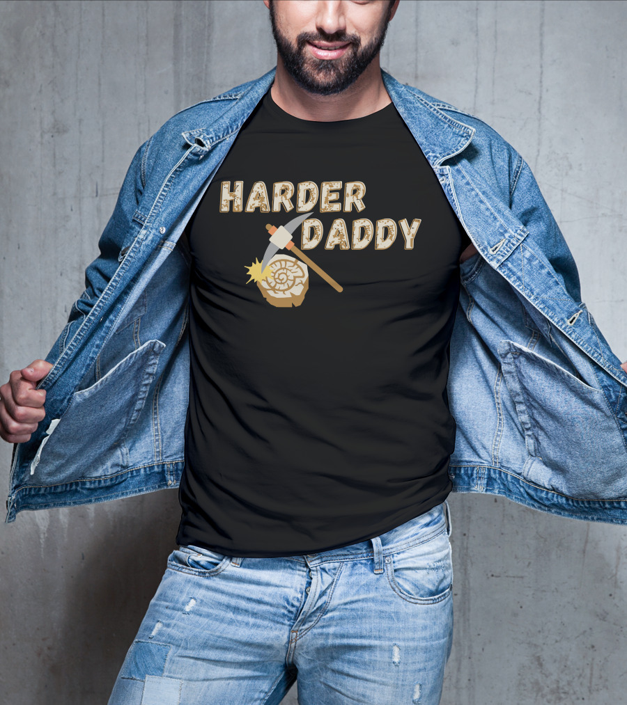 HARDER DADDY Pickaxe Log T-Shirt
