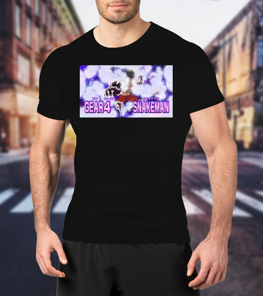 Gear 4 Snakeman Power Anime Character Luffy T-Shirt