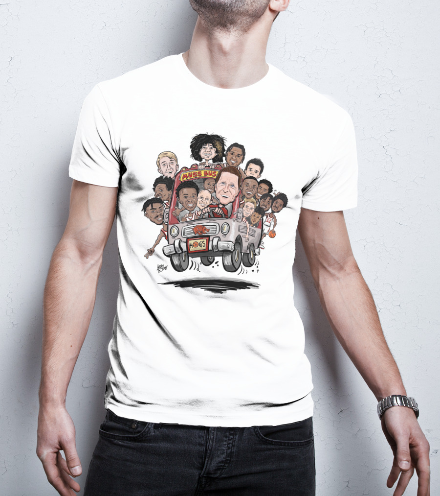 Eric Musselman Muss Bus Hogs Basketball Team Tulsa Next Stop T-Shirt
