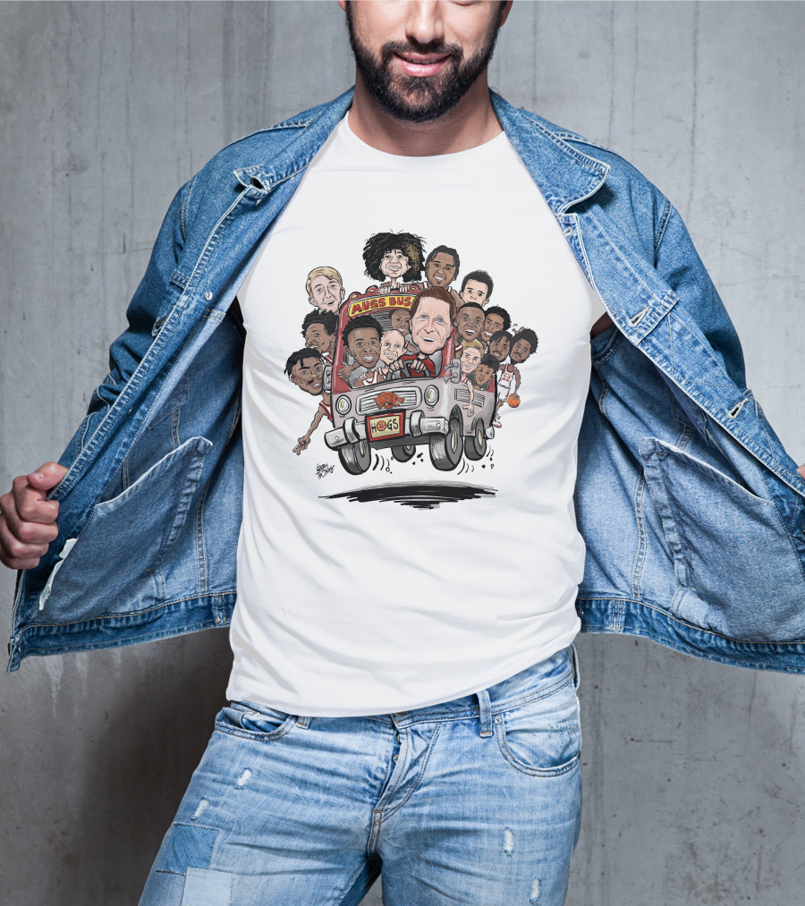 Eric Musselman Muss Bus Hogs Basketball Team Tulsa Next Stop T-Shirt