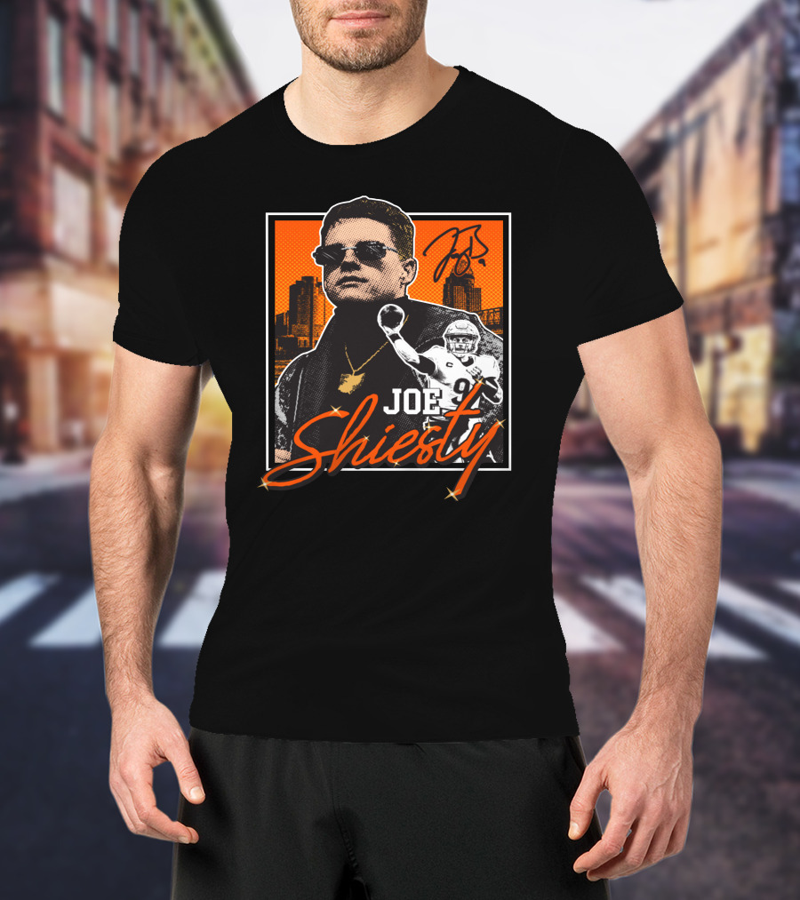 Joe Shiesty 9 Signature Urban Skyline Football T-Shirt