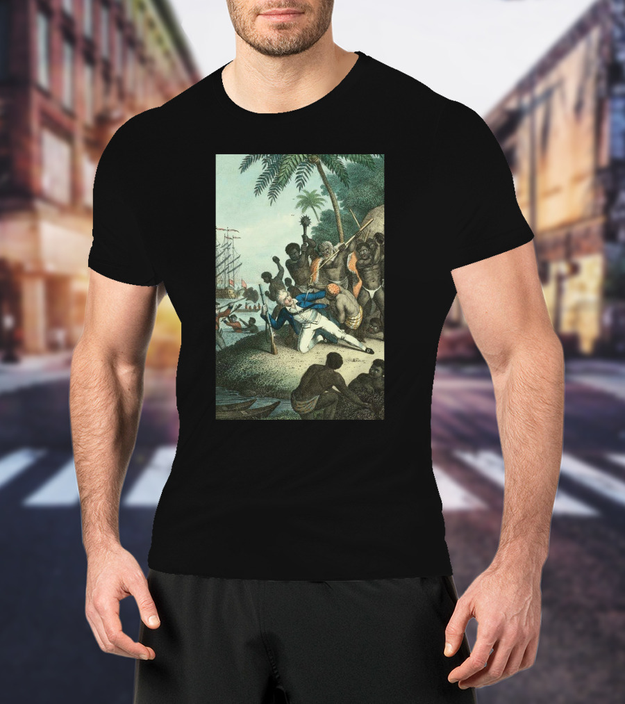 Hawaiians Killed Captain Cook Historic Encounter T-Shirt