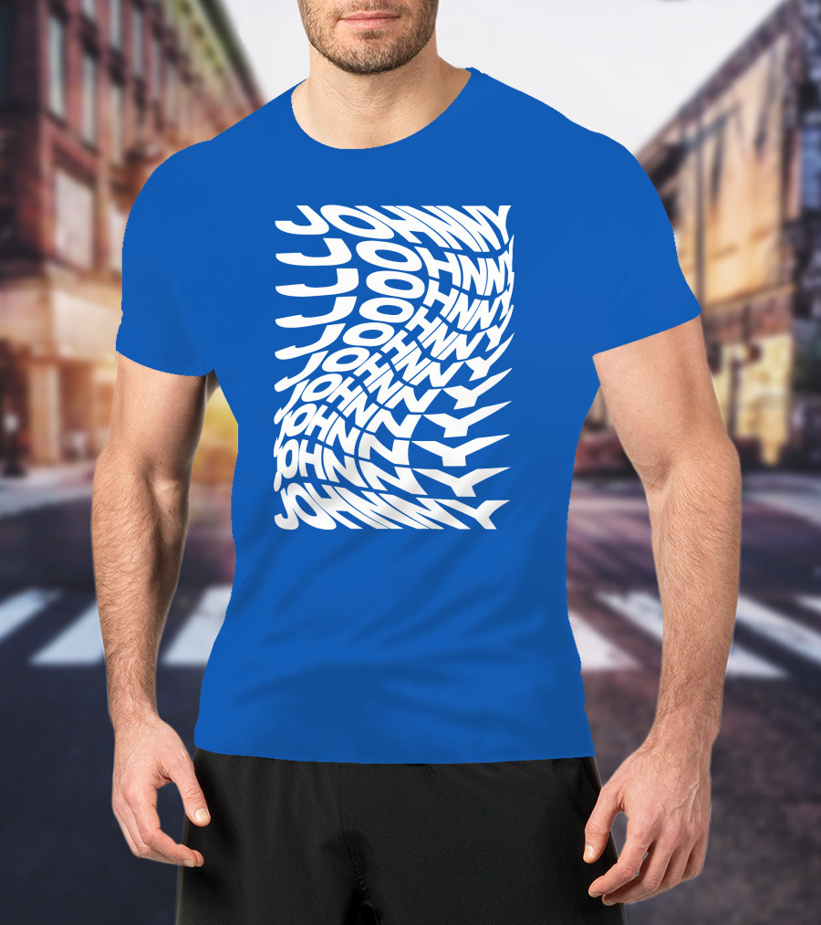 Johnny Orlando Johnny Optical Illusion Text T-Shirt