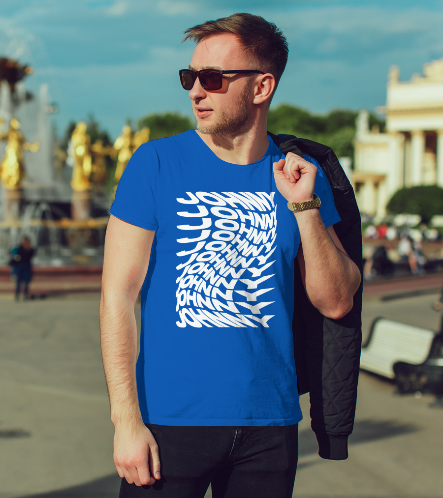 Johnny Orlando Johnny Optical Illusion Text T-Shirt