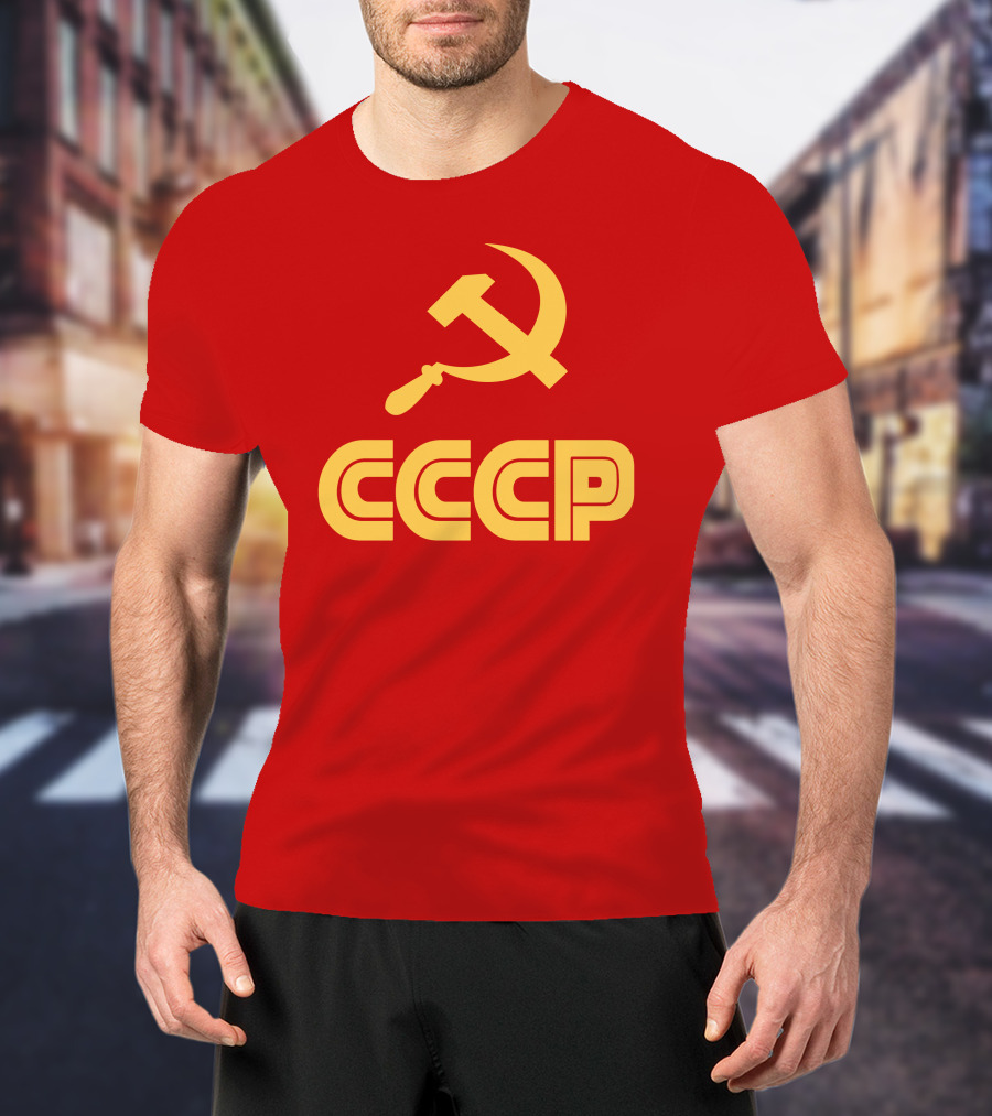 Schotthappens CCCP Soviet Hammer And Sickle Red T-Shirt