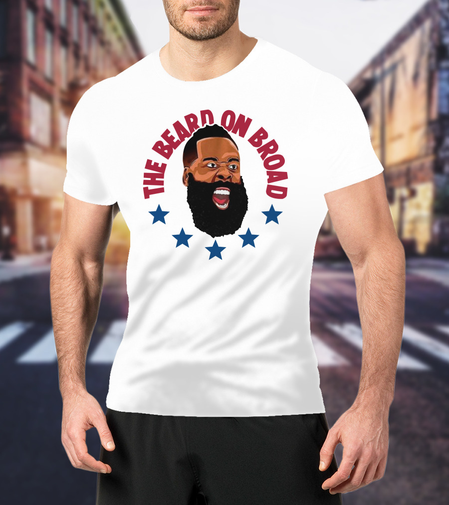 The Beard On Broad Stars James Harden T-Shirt