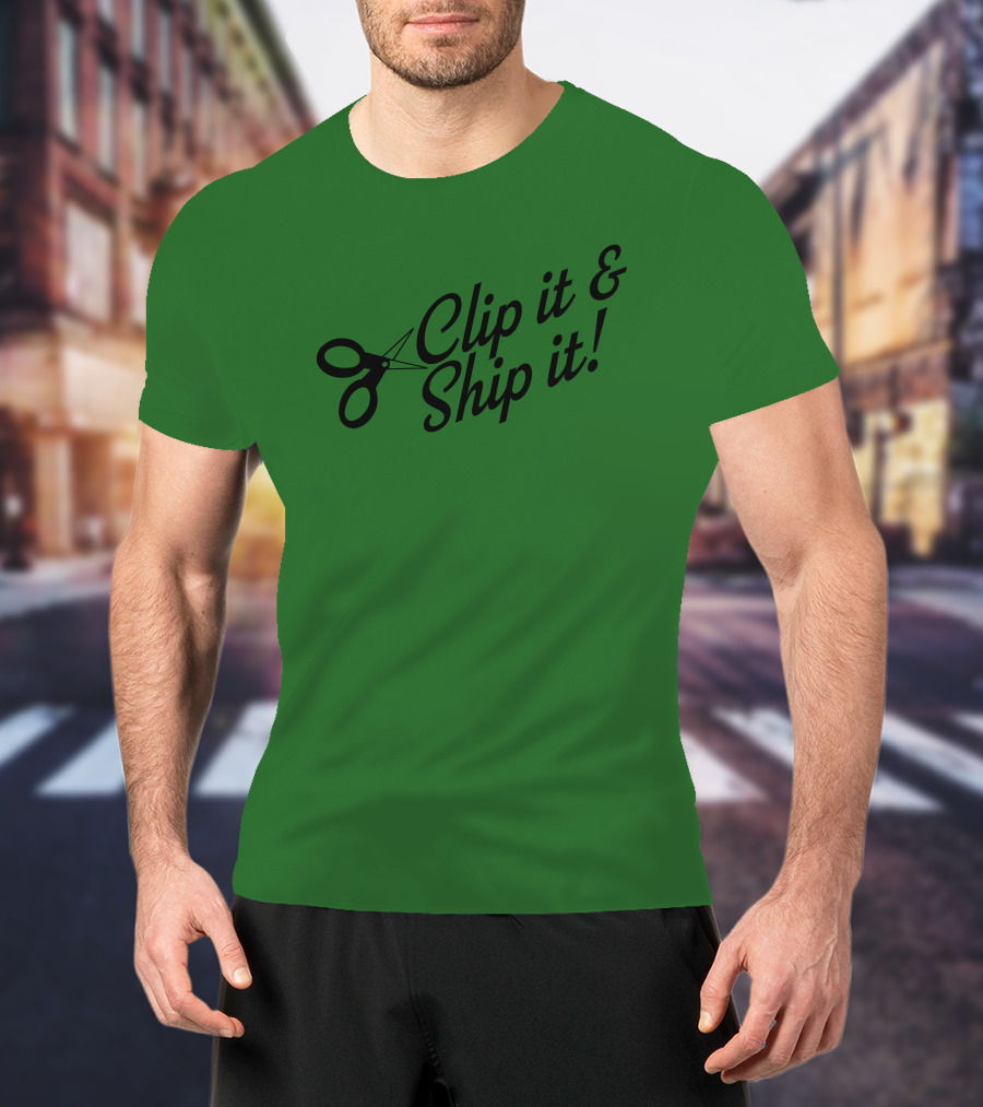 Bringdanoyz Clip It And Ship It Scissors T-Shirt