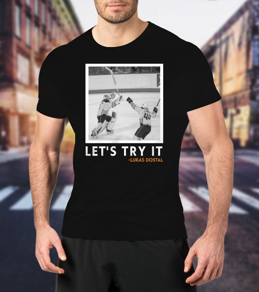Let's Try It Lukas Dostal Hockey T-Shirt