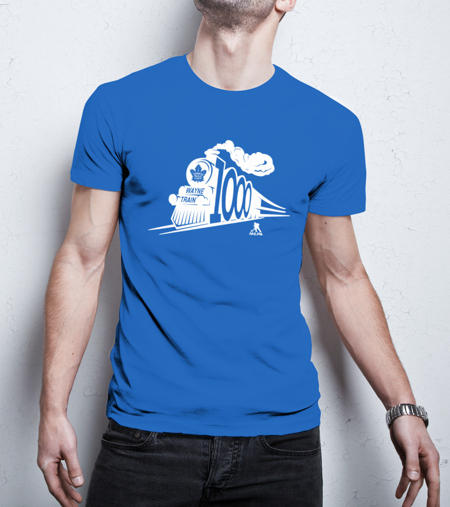 Toronto Maple Leafs Wayne Train NHLPA 1000th T-Shirt