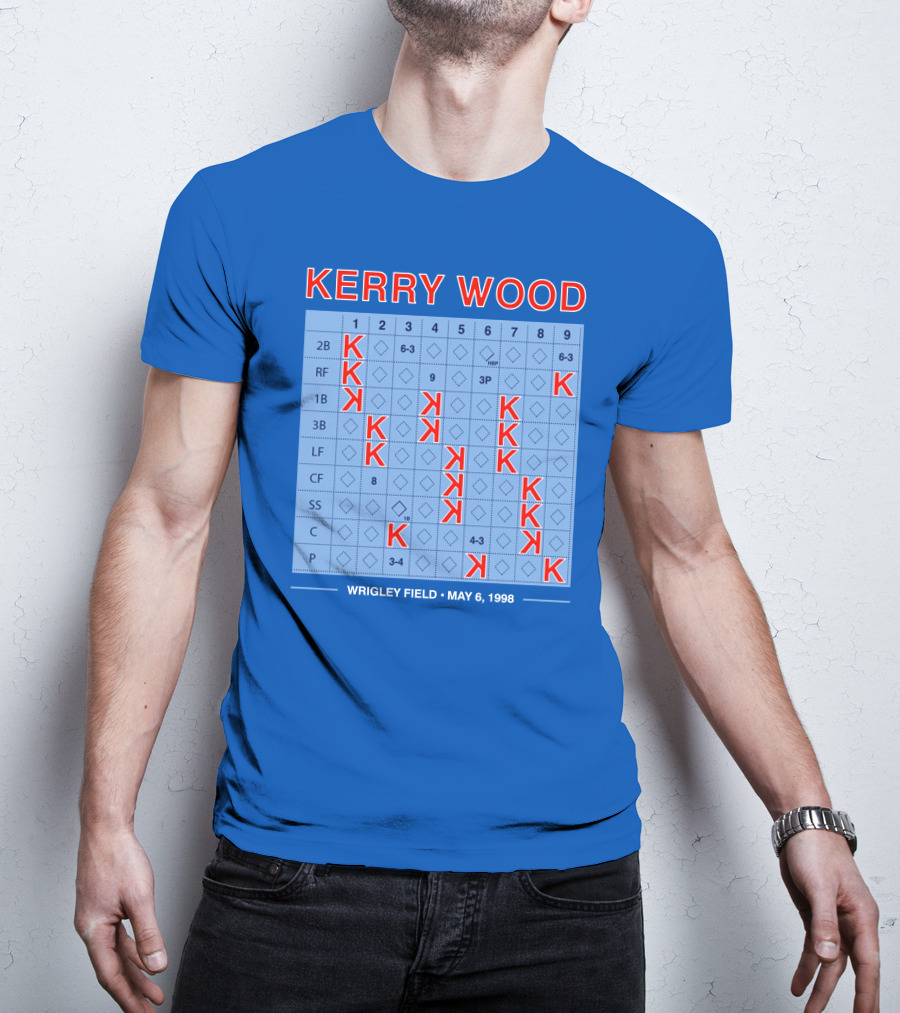 Kerry Wood Wrigley Field 20 Strikeouts May 6 1998 Scorecard T-Shirt