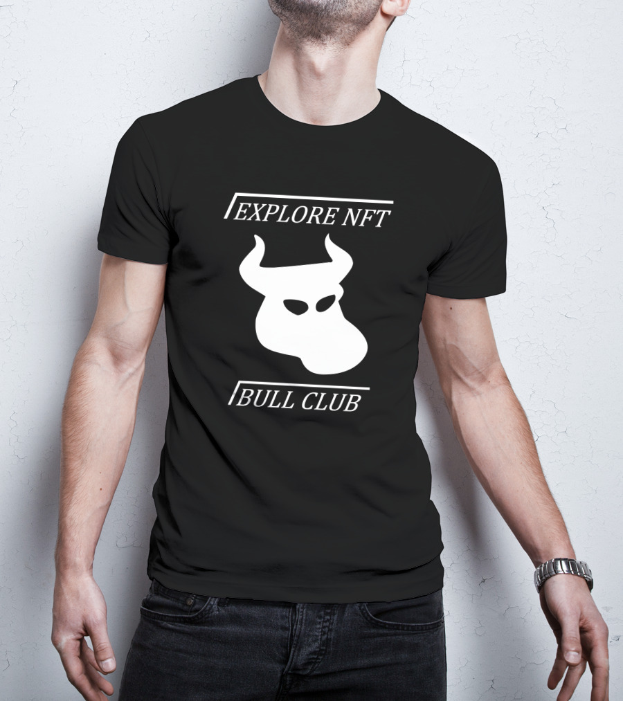 Explore NFT Bull Club Iconic Horned T-Shirt