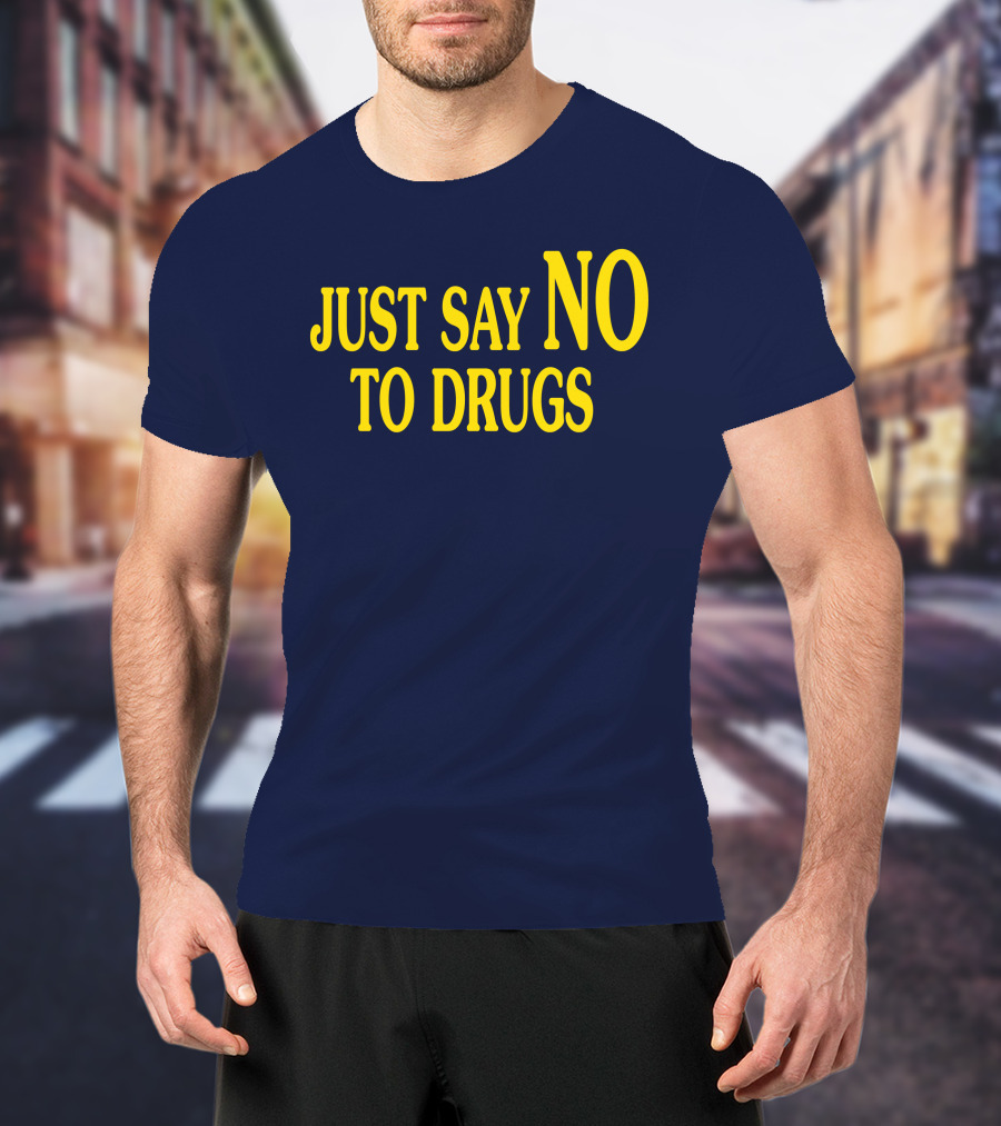 Lindsay Lohan Just Say No To Drugs Campaign Message T-Shirt