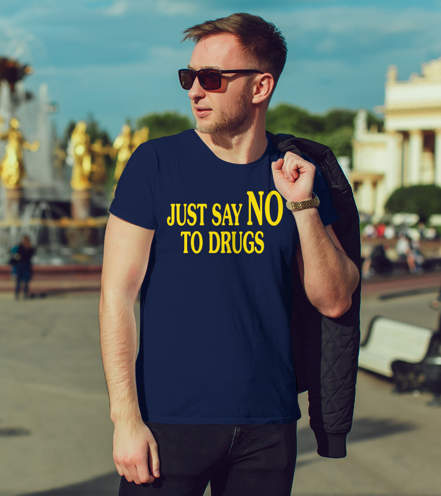 Lindsay Lohan Just Say No To Drugs Campaign Message T-Shirt