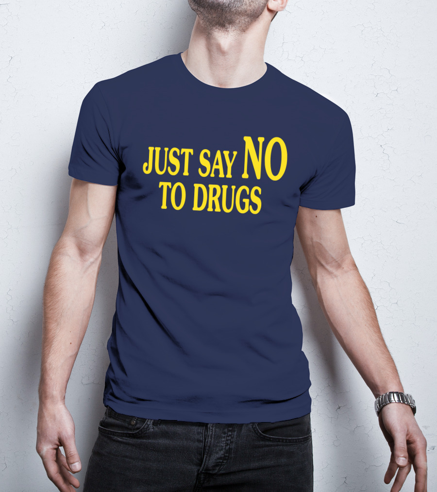 Lindsay Lohan Just Say No To Drugs Campaign Message T-Shirt