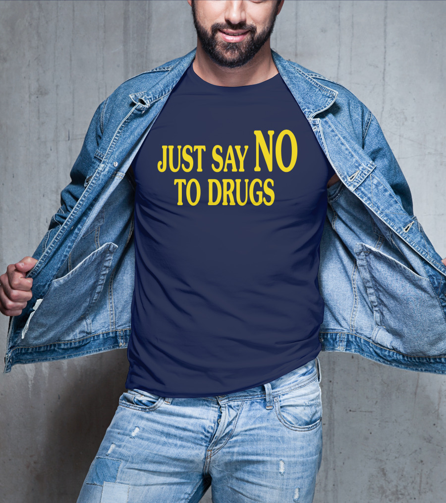 Lindsay Lohan Just Say No To Drugs Campaign Message T-Shirt