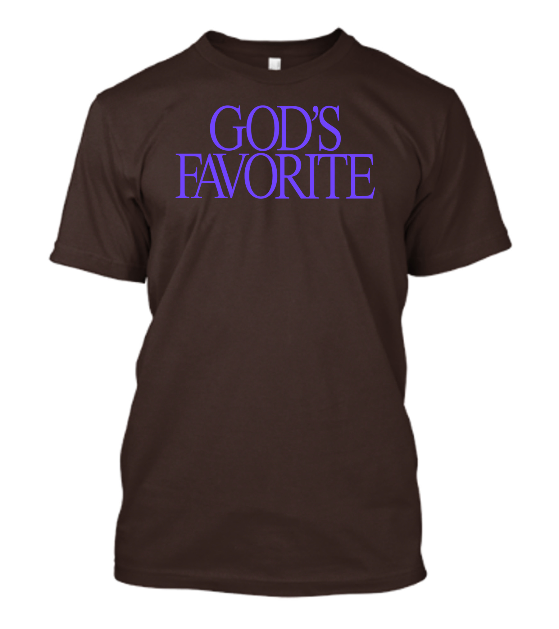 Lilipropaganda God's Favorite Text In Bold Purple Letters T-Shirt