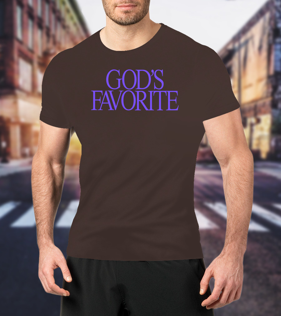 Lilipropaganda God's Favorite Text In Bold Purple Letters T-Shirt