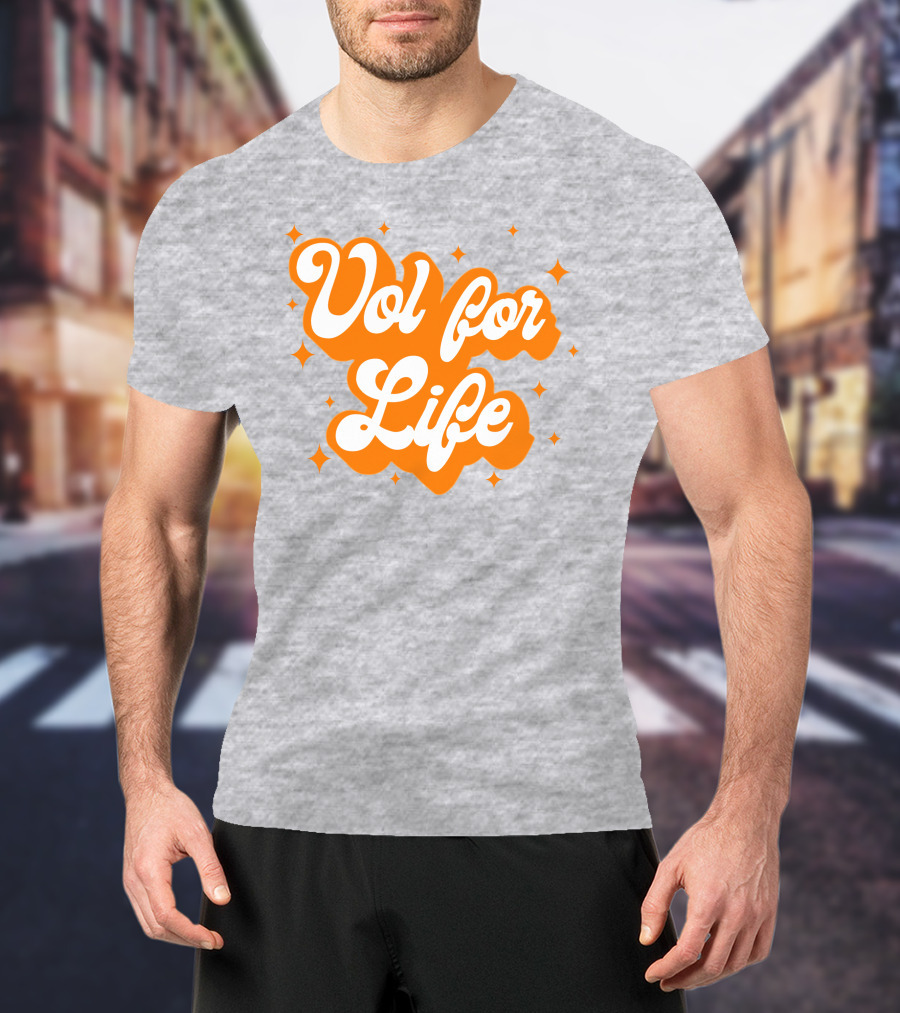 Vol For Life Alexis Foust Orange Sparkle T-Shirt