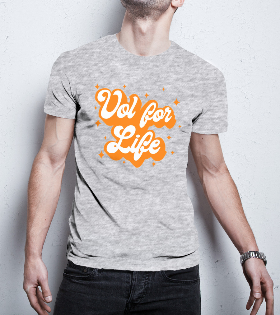 Vol For Life Alexis Foust Orange Sparkle T-Shirt