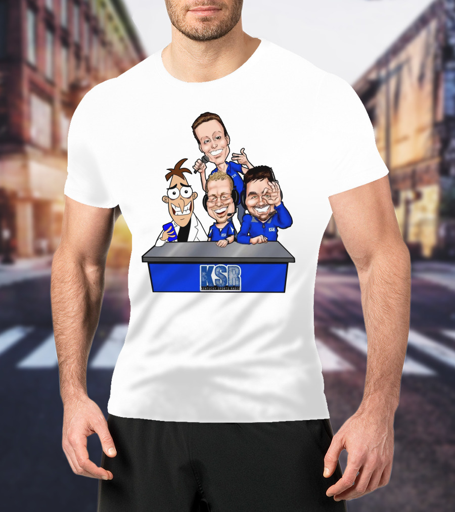 KSR Kentucky Sports Radio BigBlueAndrew New Logo Caricature Group T-Shirt