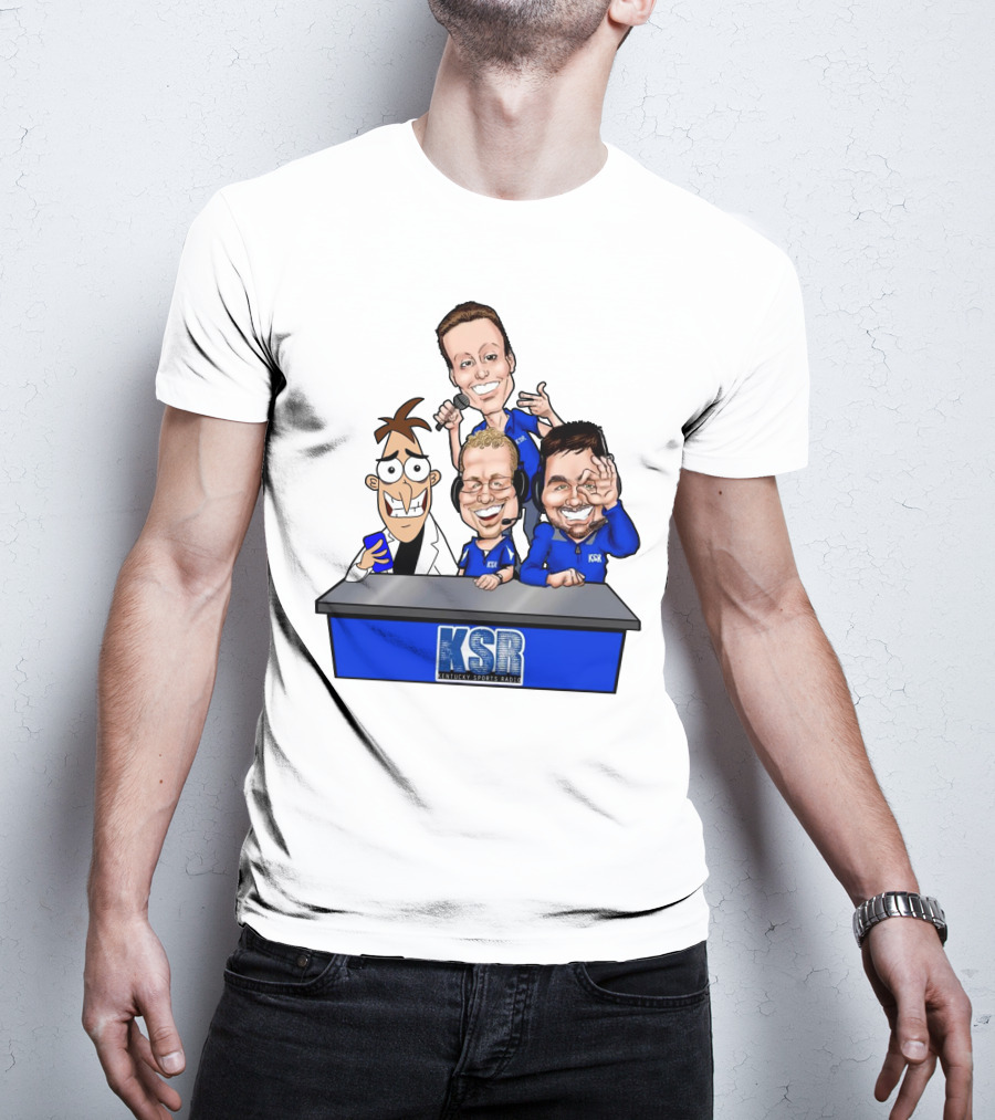 KSR Kentucky Sports Radio BigBlueAndrew New Logo Caricature Group T-Shirt