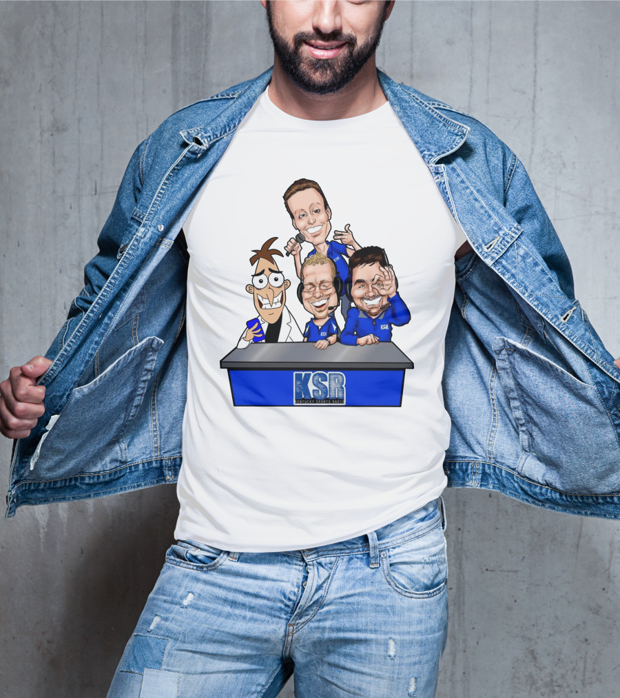 KSR Kentucky Sports Radio BigBlueAndrew New Logo Caricature Group T-Shirt