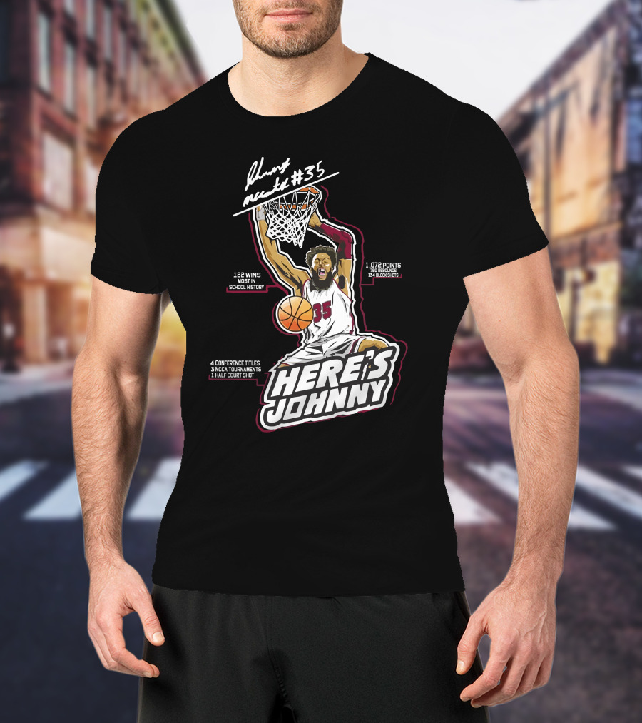 Here's Johnny Mccants #35 Basketball Achievements And Highlights T-Shirt