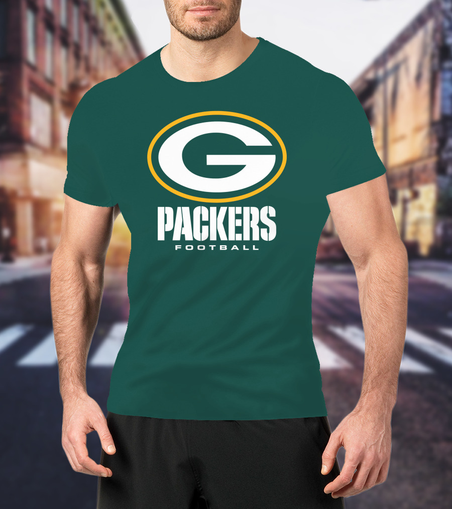 Green Bay Packers Football NFL Logo Packers Football T-Shirt