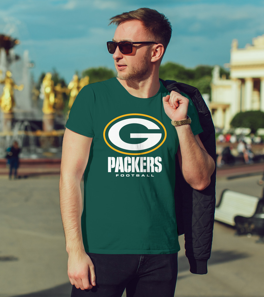 Green Bay Packers Football NFL Logo Packers Football T-Shirt