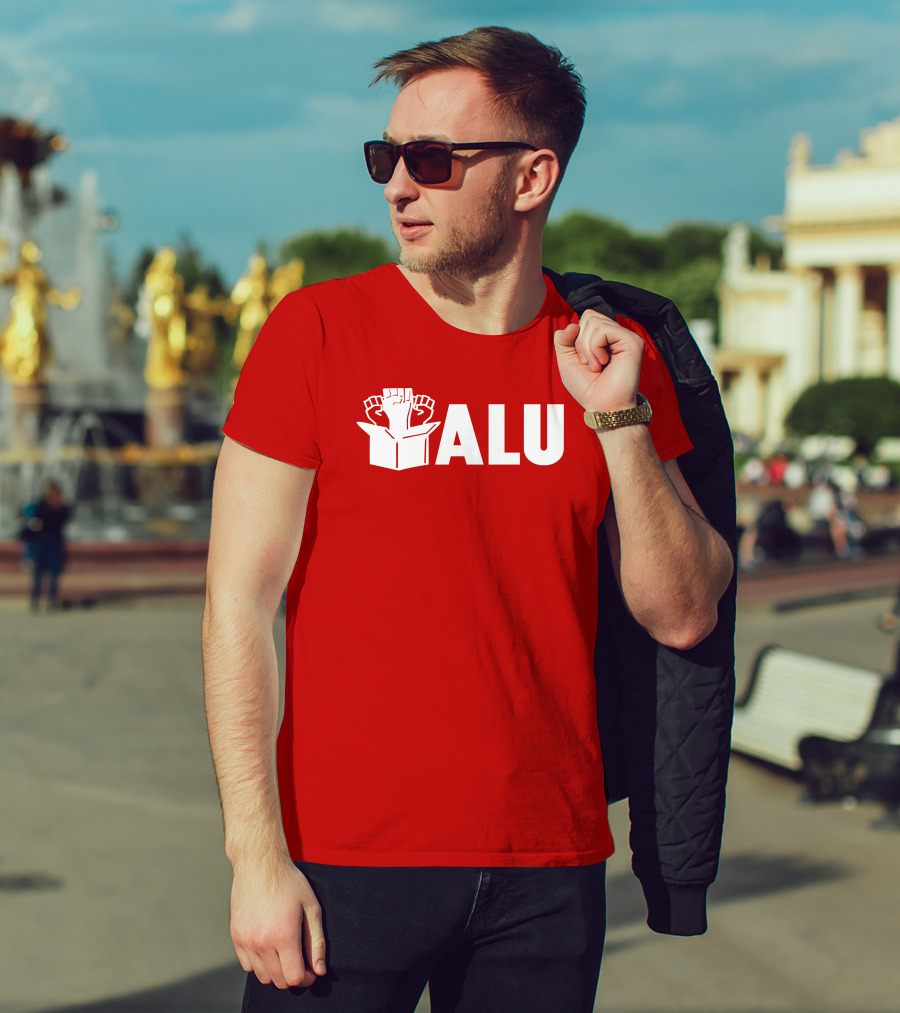 ALU Fist In Box Bold Red T-Shirt